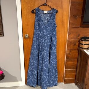 Universal Thread Blue Floral Maxi Dress